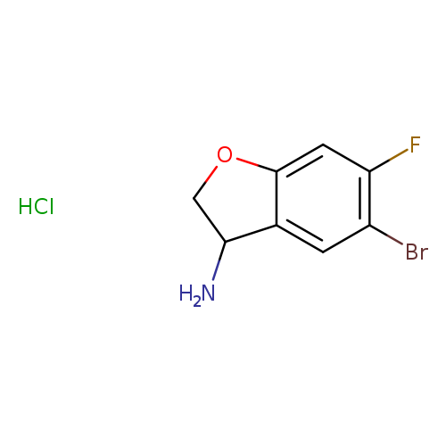 5-bromo-6-fluoro-2,3-dihydro-1-benzofuran-3-amine hydrochloride