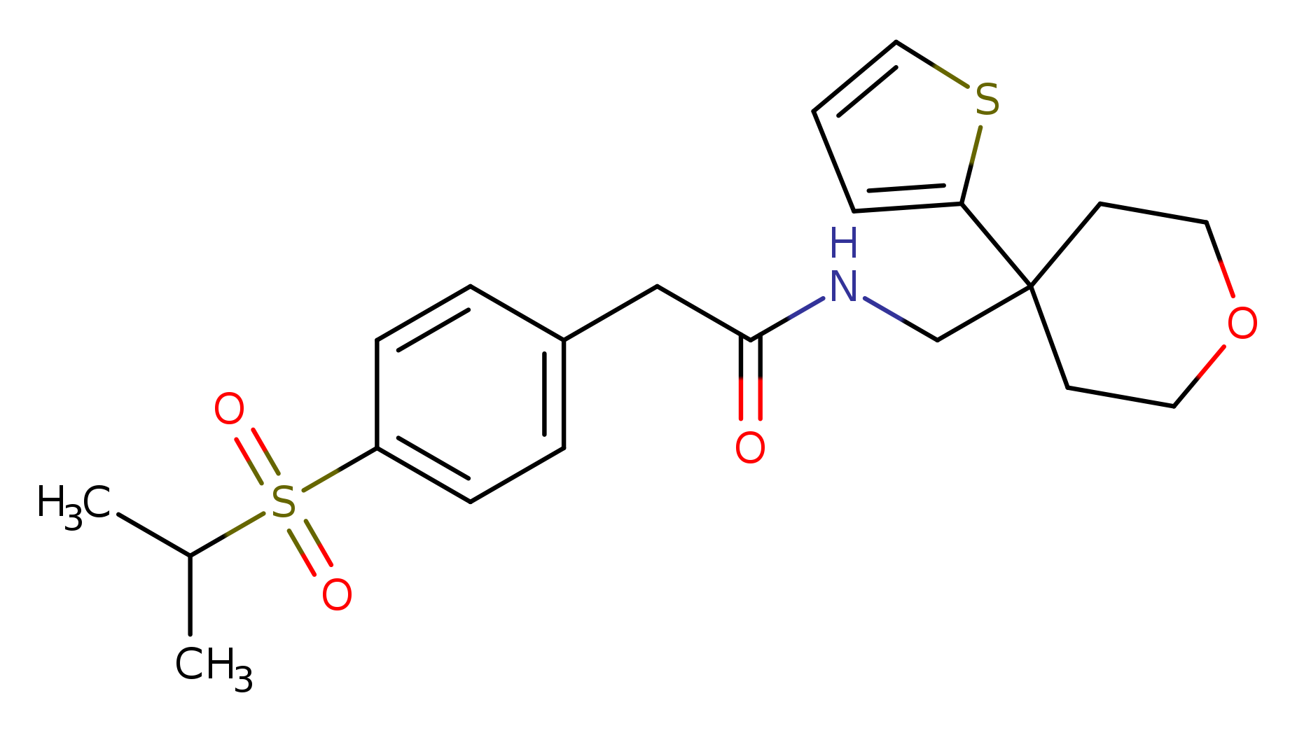 2-[4-(propane-2-sulfonyl)phenyl]-N-{[4-(thiophen-2-yl)oxan-4-yl]methyl}acetamide