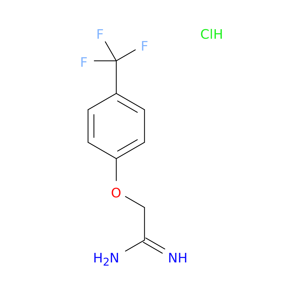 2-[4-(trifluoromethyl)phenoxy]ethanimidamide hydrochloride