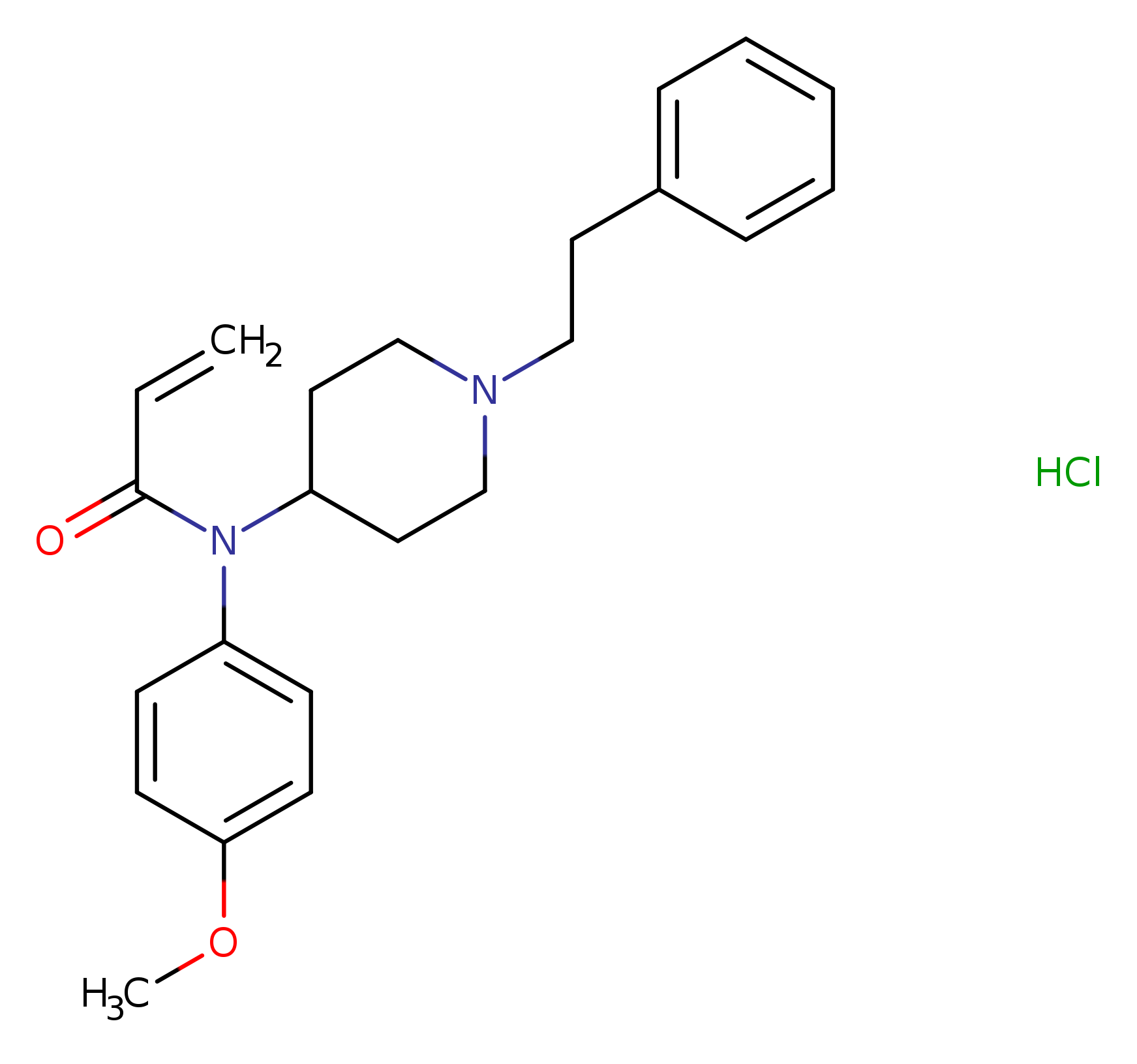 N-(4-methoxyphenyl)-N-(1-phenethylpiperidin-4-yl)acrylamide,monohydrochloride