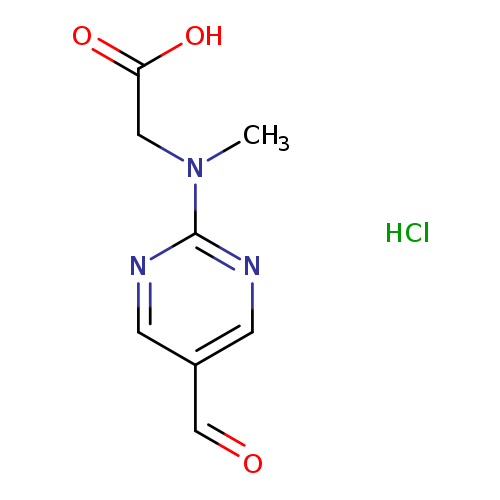2-[(5-formylpyrimidin-2-yl)(methyl)amino]acetic acid hydrochloride