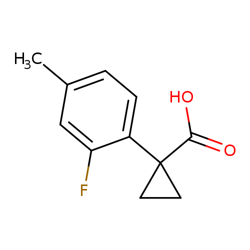 1-(2-fluoro-4-methylphenyl)cyclopropane-1-carboxylic acid