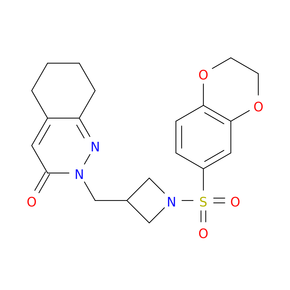 2-{[1-(2,3-dihydro-1,4-benzodioxine-6-sulfonyl)azetidin-3-yl]methyl}-2,3,5,6,7,8-hexahydrocinnolin-3-one