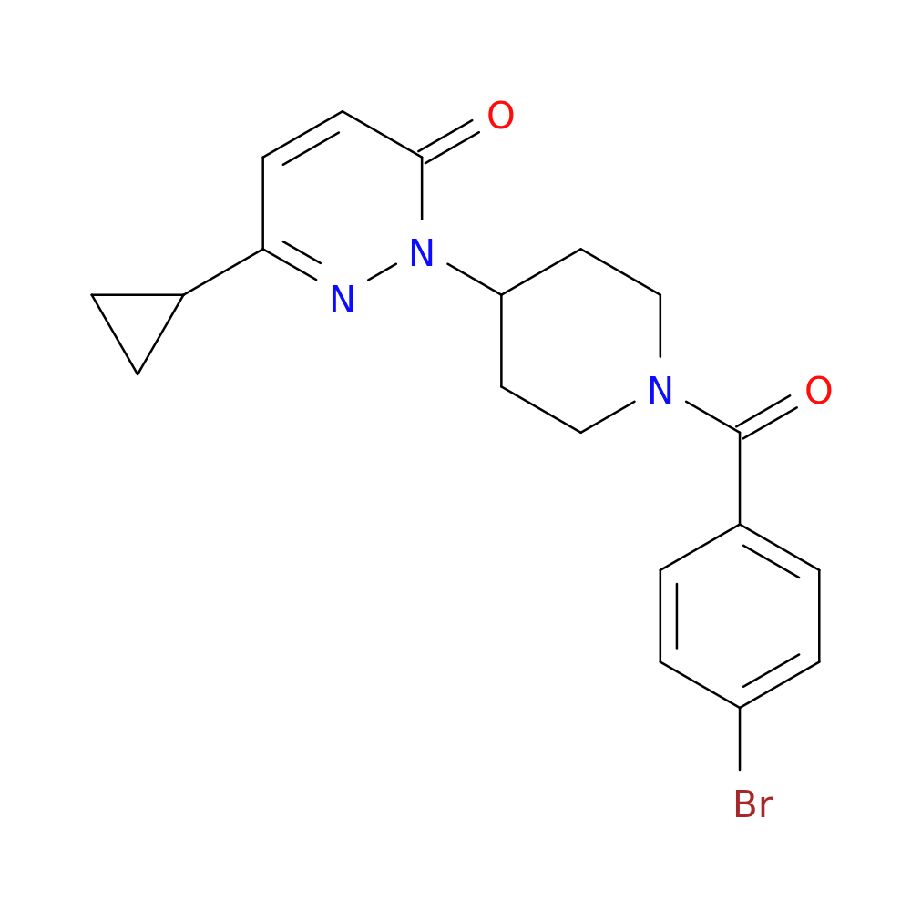 2-[1-(4-bromobenzoyl)piperidin-4-yl]-6-cyclopropyl-2,3-dihydropyridazin-3-one