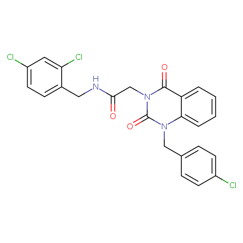 2-{1-[(4-chlorophenyl)methyl]-2,4-dioxo-1,2,3,4-tetrahydroquinazolin-3-yl}-N-[(2,4-dichlorophenyl)methyl]acetamide