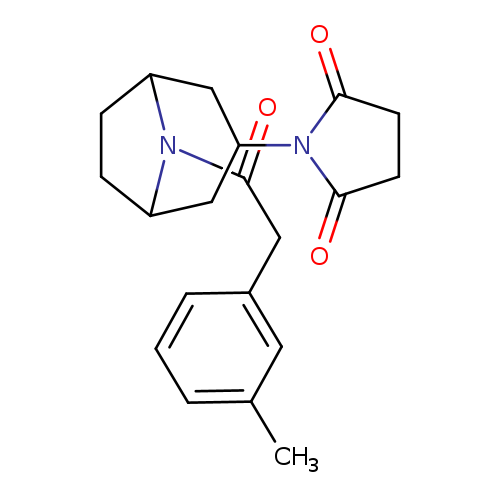 1-{8-[2-(3-methylphenyl)acetyl]-8-azabicyclo[3.2.1]octan-3-yl}pyrrolidine-2,5-dione