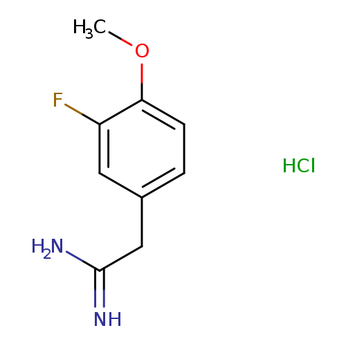 2-(3-fluoro-4-methoxyphenyl)ethanimidamide hydrochloride