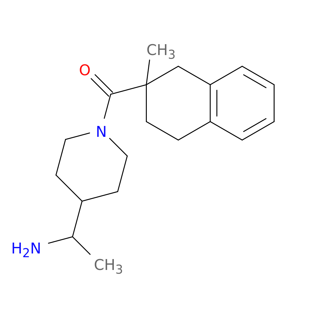 1-[1-(2-methyl-1,2,3,4-tetrahydronaphthalene-2-carbonyl)piperidin-4-yl]ethan-1-amine
