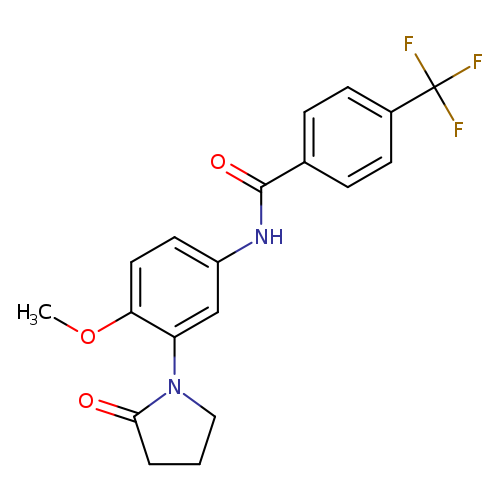 N-[4-methoxy-3-(2-oxopyrrolidin-1-yl)phenyl]-4-(trifluoromethyl)benzamide
