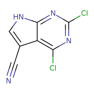 2,4-Dichloro-7h-pyrrolo[2,3-d]pyrimidine-5-carbonitrile
