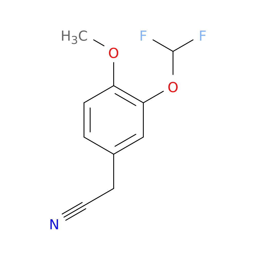 2-[3-(difluoromethoxy)-4-methoxyphenyl]acetonitrile