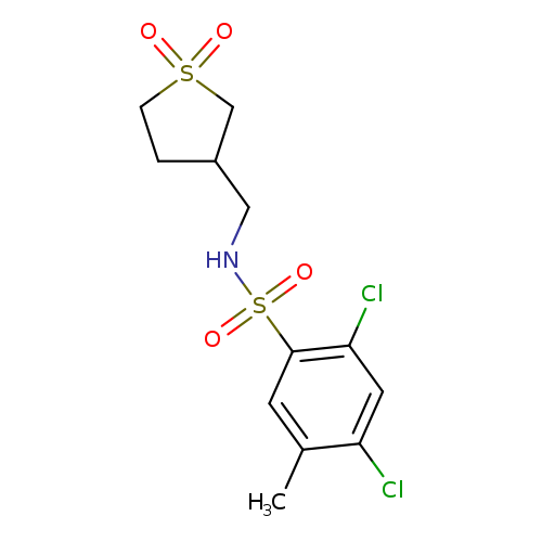 2,4-dichloro-N-[(1,1-dioxo-1lambda6-thiolan-3-yl)methyl]-5-methylbenzene-1-sulfonamide