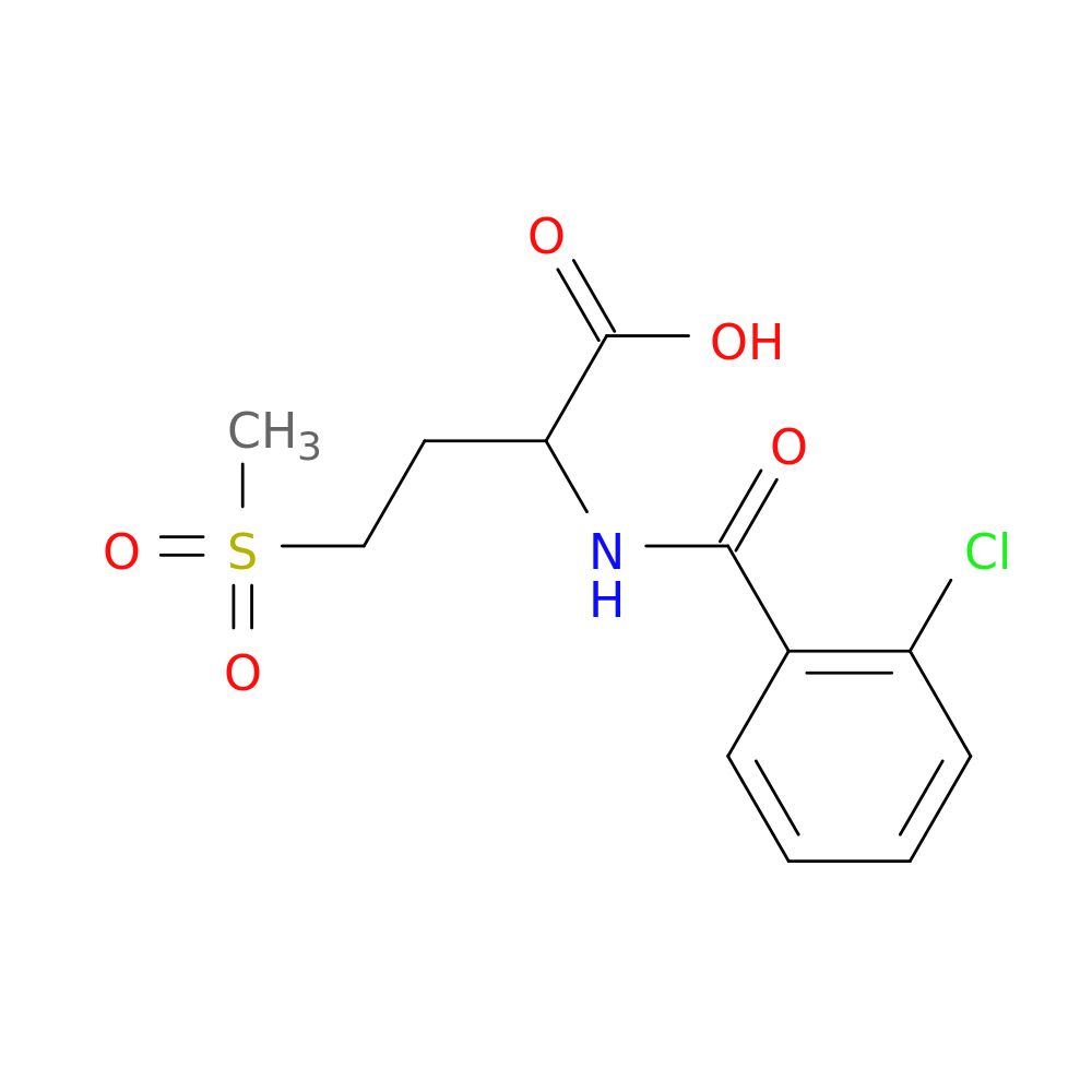 2-(2-Chlorobenzamido)-4-(methylsulfonyl)butanoic acid