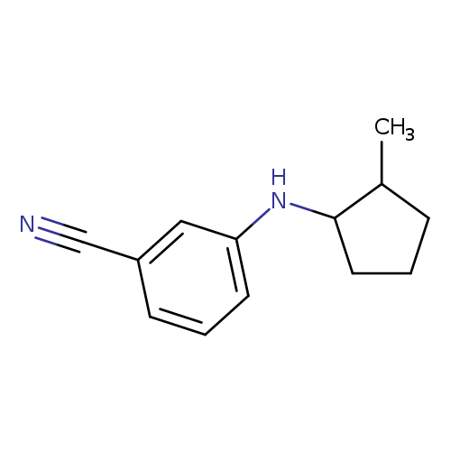 3-[(2-methylcyclopentyl)amino]benzonitrile