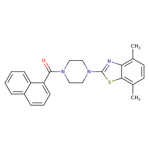 4,7-dimethyl-2-[4-(naphthalene-1-carbonyl)piperazin-1-yl]-1,3-benzothiazole