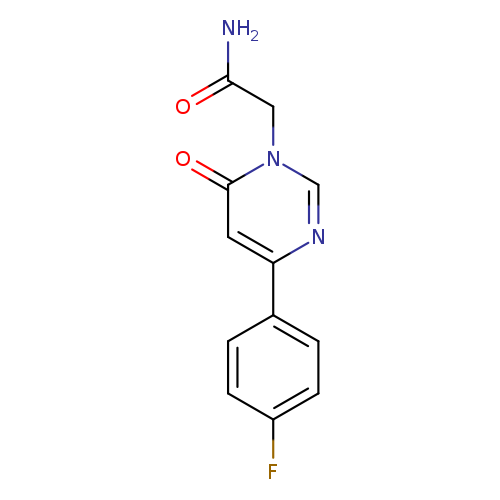 2-[4-(4-fluorophenyl)-6-oxo-1,6-dihydropyrimidin-1-yl]acetamide