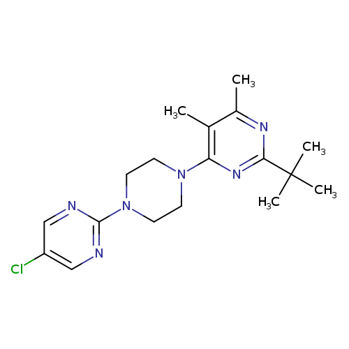 2-tert-butyl-4-[4-(5-chloropyrimidin-2-yl)piperazin-1-yl]-5,6-dimethylpyrimidine