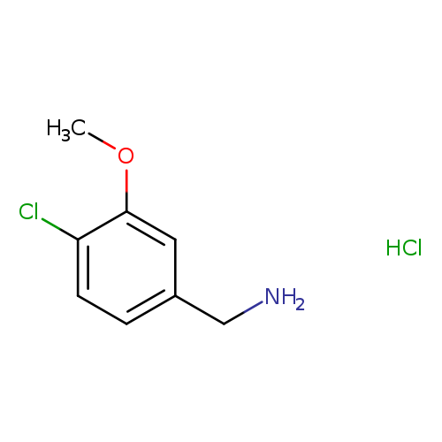 Benzenemethanamine, 4-chloro-3-methoxy-, hydrochloride (1:1)
