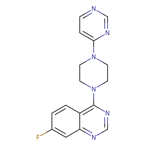 7-fluoro-4-[4-(pyrimidin-4-yl)piperazin-1-yl]quinazoline