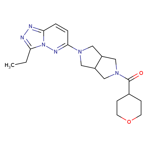 2-{3-ethyl-[1,2,4]triazolo[4,3-b]pyridazin-6-yl}-5-(oxane-4-carbonyl)-octahydropyrrolo[3,4-c]pyrrole