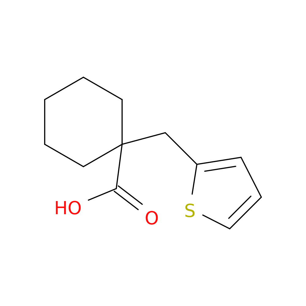 1-[(Thiophen-2-yl)methyl]cyclohexane-1-carboxylic acid