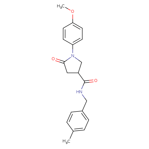 1-(4-methoxyphenyl)-N-[(4-methylphenyl)methyl]-5-oxopyrrolidine-3-carboxamide