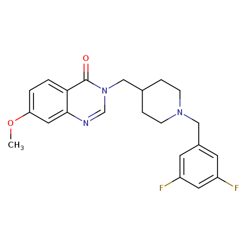 3-({1-[(3,5-difluorophenyl)methyl]piperidin-4-yl}methyl)-7-methoxy-3,4-dihydroquinazolin-4-one