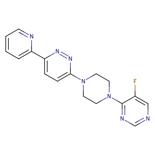 3-[4-(5-fluoropyrimidin-4-yl)piperazin-1-yl]-6-(pyridin-2-yl)pyridazine