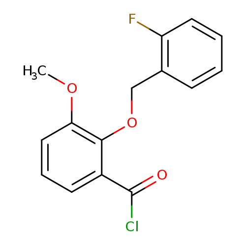 2-[(2-Fluorobenzyl)oxy]-3-methoxybenzoyl chloride