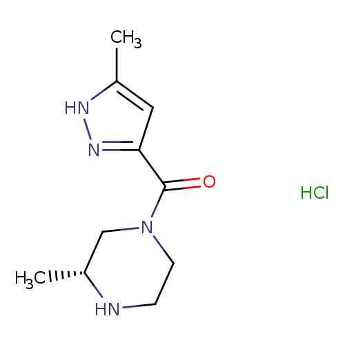 (3R)-3-methyl-1-(5-methyl-1H-pyrazole-3-carbonyl)piperazine hydrochloride