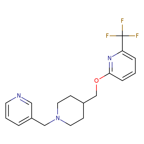 2-({1-[(pyridin-3-yl)methyl]piperidin-4-yl}methoxy)-6-(trifluoromethyl)pyridine
