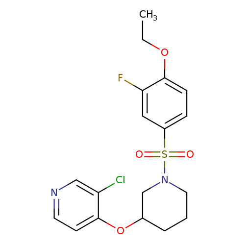 3-chloro-4-{[1-(4-ethoxy-3-fluorobenzenesulfonyl)piperidin-3-yl]oxy}pyridine