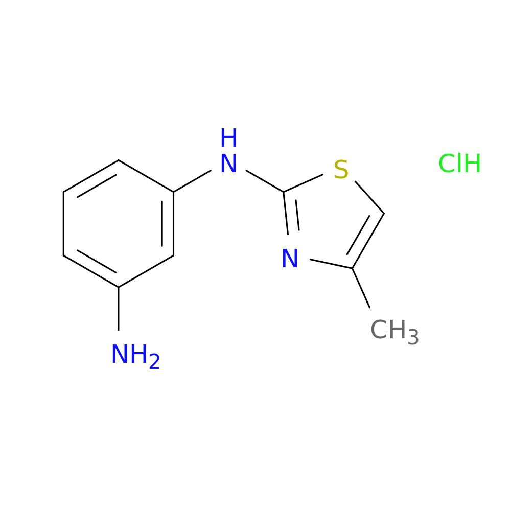 1-N-(4-methyl-1,3-thiazol-2-yl)benzene-1,3-diamine hydrochloride