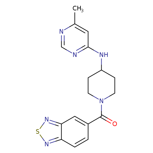 N-[1-(2,1,3-benzothiadiazole-5-carbonyl)piperidin-4-yl]-6-methylpyrimidin-4-amine