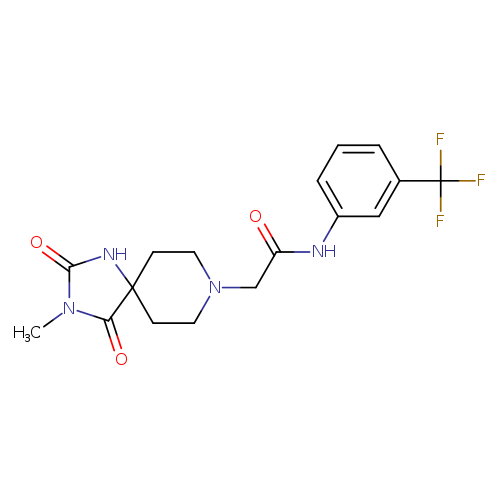 2-{3-methyl-2,4-dioxo-1,3,8-triazaspiro[4.5]decan-8-yl}-N-[3-(trifluoromethyl)phenyl]acetamide