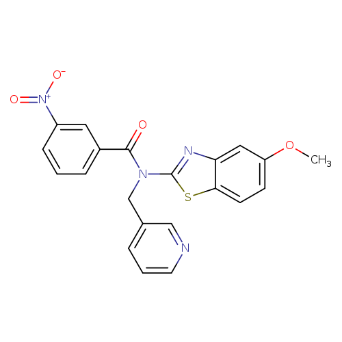 N-(5-methoxy-1,3-benzothiazol-2-yl)-3-nitro-N-[(pyridin-3-yl)methyl]benzamide