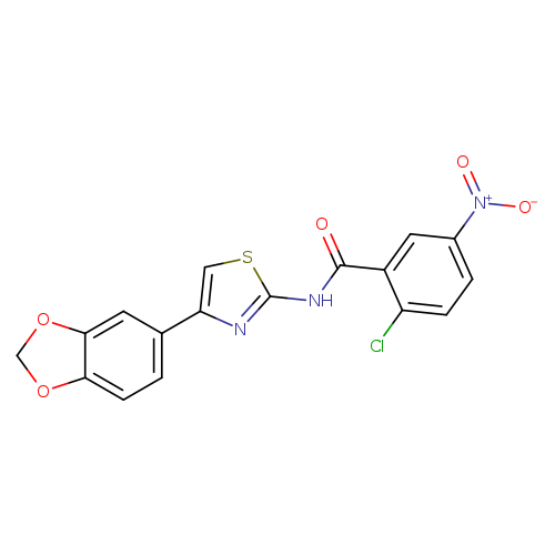 N-[4-(2H-1,3-benzodioxol-5-yl)-1,3-thiazol-2-yl]-2-chloro-5-nitrobenzamide