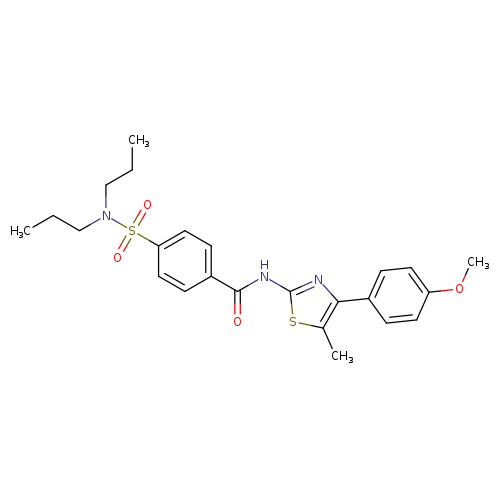 4-(dipropylsulfamoyl)-N-[4-(4-methoxyphenyl)-5-methyl-1,3-thiazol-2-yl]benzamide