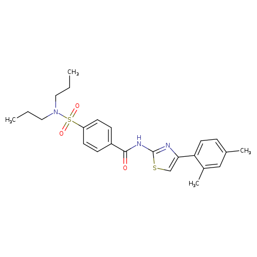 N-[4-(2,4-dimethylphenyl)-1,3-thiazol-2-yl]-4-(dipropylsulfamoyl)benzamide