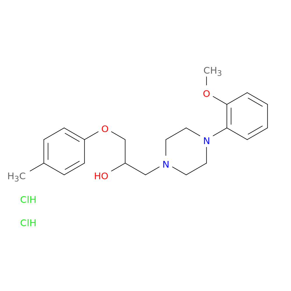 1-[4-(2-methoxyphenyl)piperazin-1-yl]-3-(4-methylphenoxy)propan-2-ol dihydrochloride