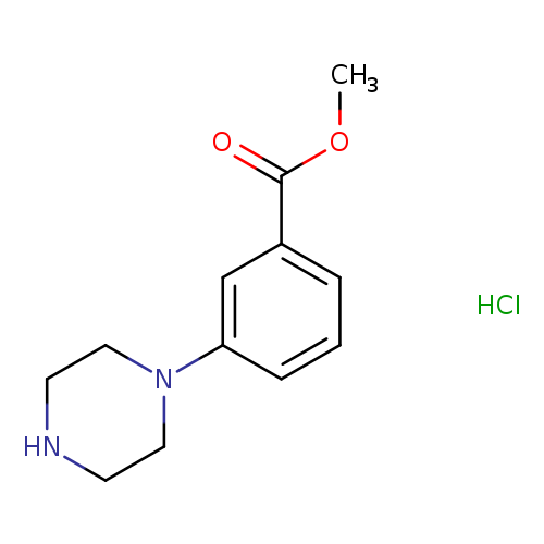 Benzoic acid, 3-(1-piperazinyl)-, methyl ester, hydrochloride (1:1)