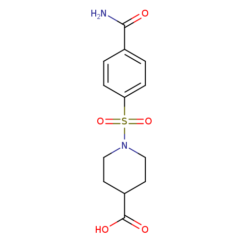 1-([4-(Aminocarbonyl)phenyl]sulfonyl)piperidine-4-carboxylic acid