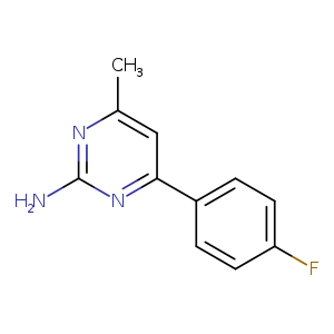2-Pyrimidinamine, 4-(4-fluorophenyl)-6-methyl-