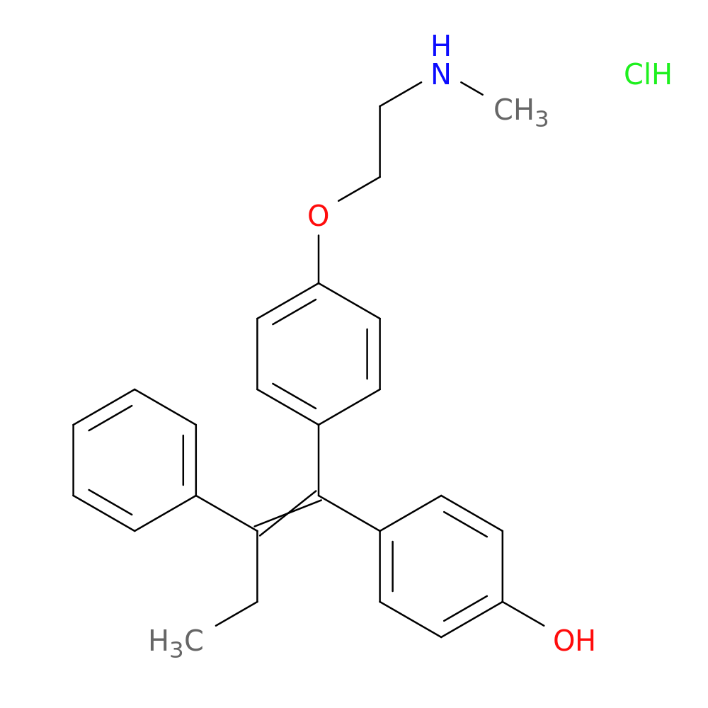 4-(1-(4-(2-(Methylamino)ethoxy)phenyl)-2-phenylbut-1-en-1-yl)phenol hydrochloride