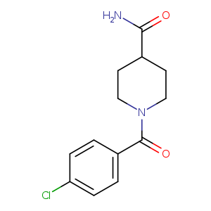 1-(4-chlorobenzoyl)piperidine-4-carboxamide