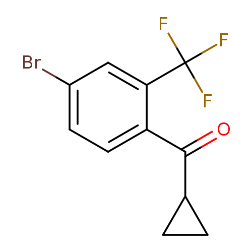 [4-bromo-2-(trifluoromethyl)phenyl](cyclopropyl)methanone