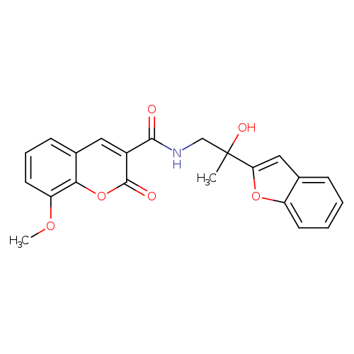 N-[2-(1-benzofuran-2-yl)-2-hydroxypropyl]-8-methoxy-2-oxo-2H-chromene-3-carboxamide
