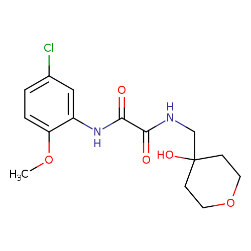 N-(5-chloro-2-methoxyphenyl)-N'-[(4-hydroxyoxan-4-yl)methyl]ethanediamide