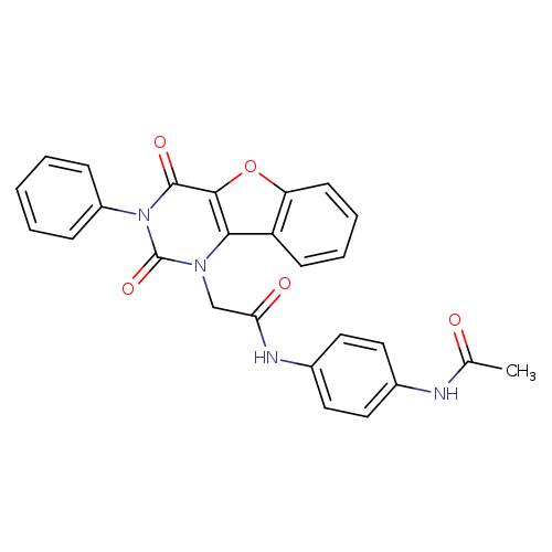 2-{4,6-dioxo-5-phenyl-8-oxa-3,5-diazatricyclo[7.4.0.0^{2,7}]trideca-1(9),2(7),10,12-tetraen-3-yl}-N-(4-acetamidophenyl)acetamide