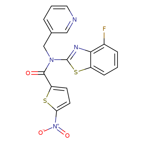N-(4-fluoro-1,3-benzothiazol-2-yl)-5-nitro-N-[(pyridin-3-yl)methyl]thiophene-2-carboxamide